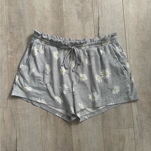 Gray Floral Women's Shorts